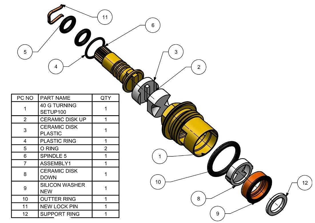 ZASHIND Gaps 2WAY Angle Cock with Wall Flange Long Body Tap/Quarter Turn Faucet for Kitchen/Bathroom Fitting - Image 3