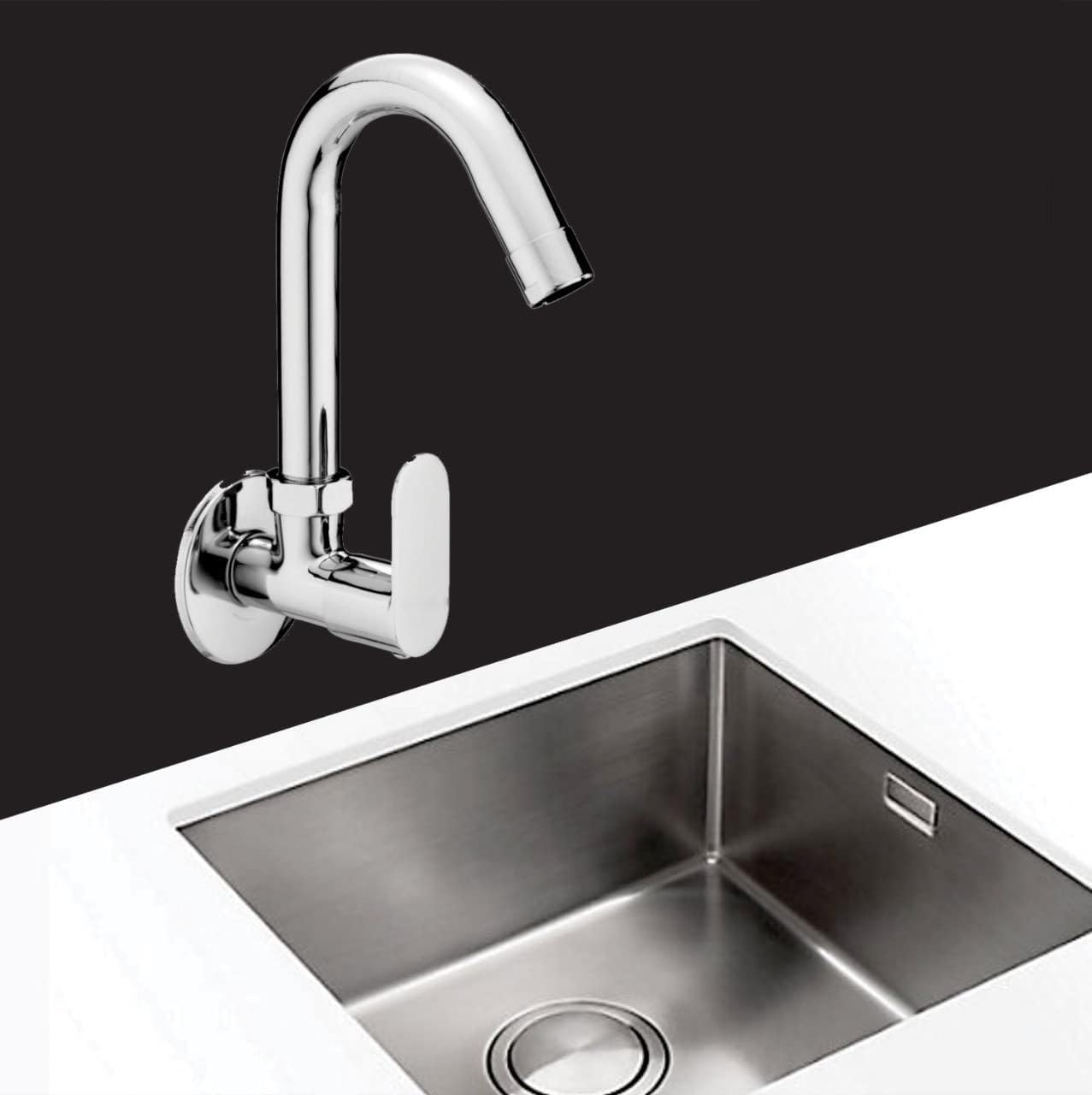 ZASHIND Oppo Sink Cock 3318 – Premium Brass Faucet, Chrome Finish - Image 3