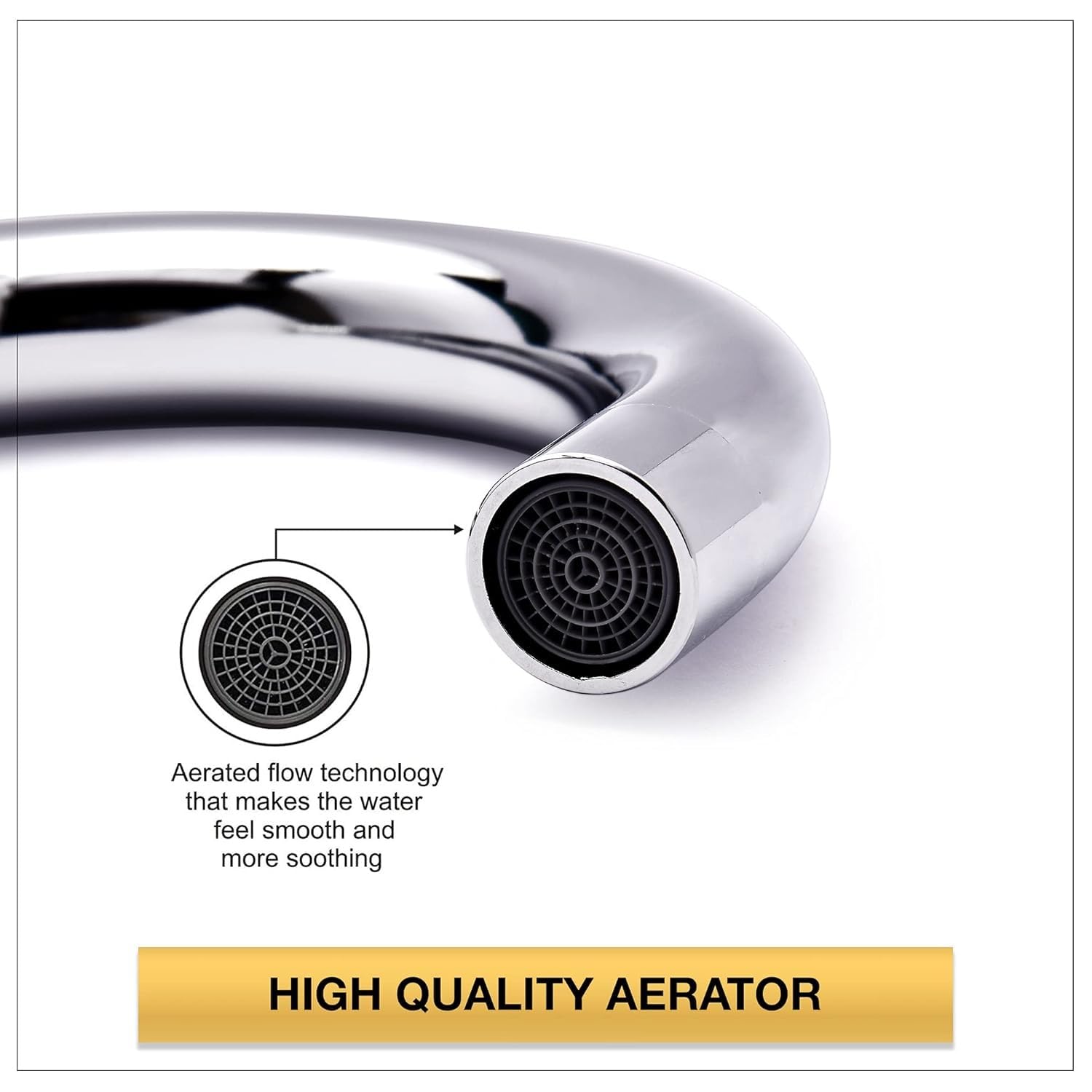 ZASHIND Oppo Sink Cock 3318 – Premium Brass Faucet, Chrome Finish - Image 4