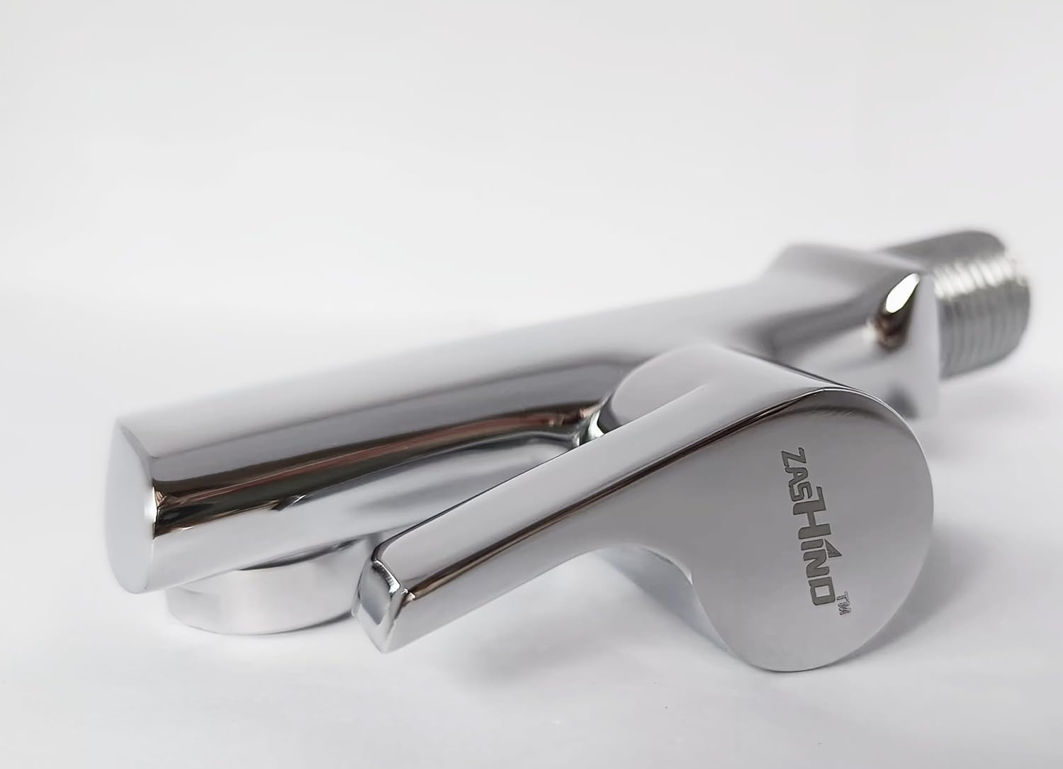 ZASHIND Chocolate Bib Cock Tap with Wall Flange, Short Body - Image 3